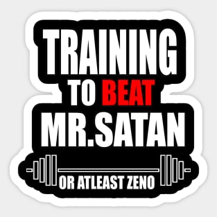 Dragon ball  - Training to Beat Mr.Satan Sticker